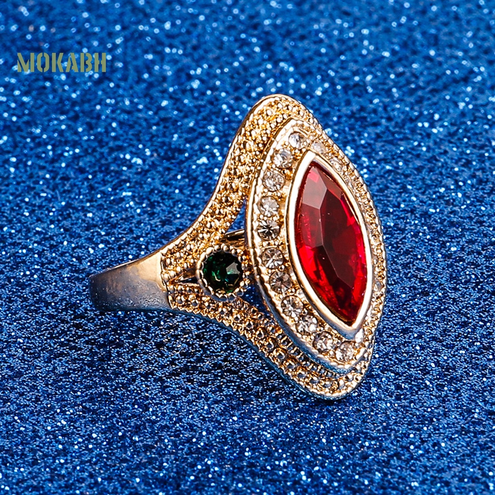 Nhẫn Đính Đá Phong Cách Vintage Kích Cỡ 7-10