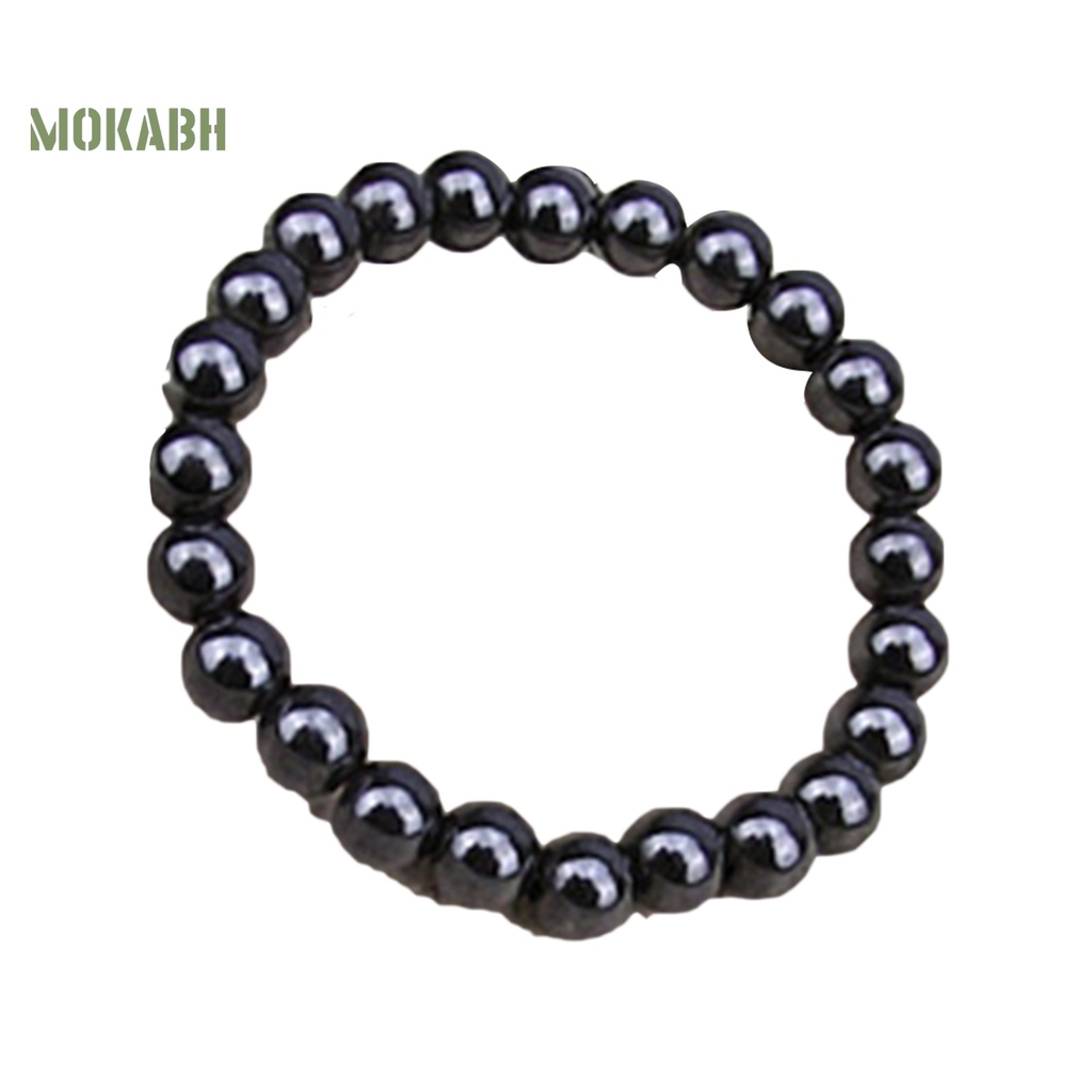 Vòng Tay Đá ic Màu Đen Chăm Sóc Sức Khỏe Thời Trang Unisex