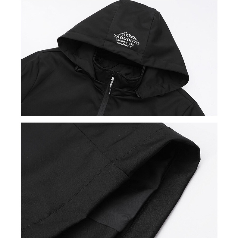 Áo Khoác Gió Thể Thao Có Mũ Tháo Rời Được Cá Tính Thời Trang