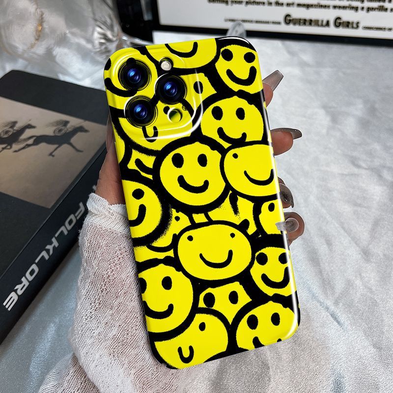 Ốp Điện Thoại In Hình Mặt Cười Cho Apple Iphone 11 xr12 14pro 13 plus 78 Xsmax 18Pro