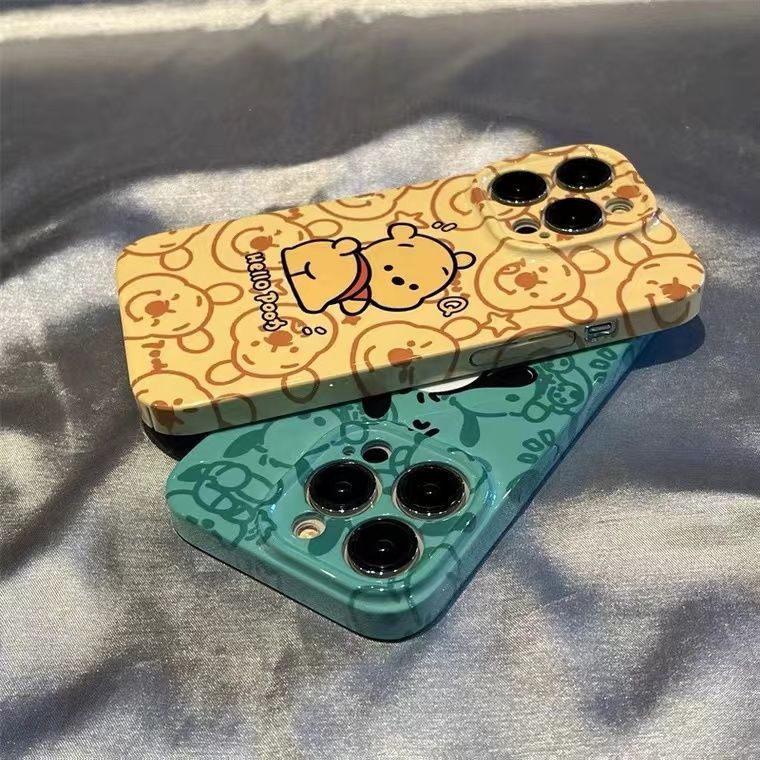 Ốp Điện Thoại Cứng Chống Sốc In Hình Gấu Pooh Cho Iphone 13 712 8p 11 Max 14pro