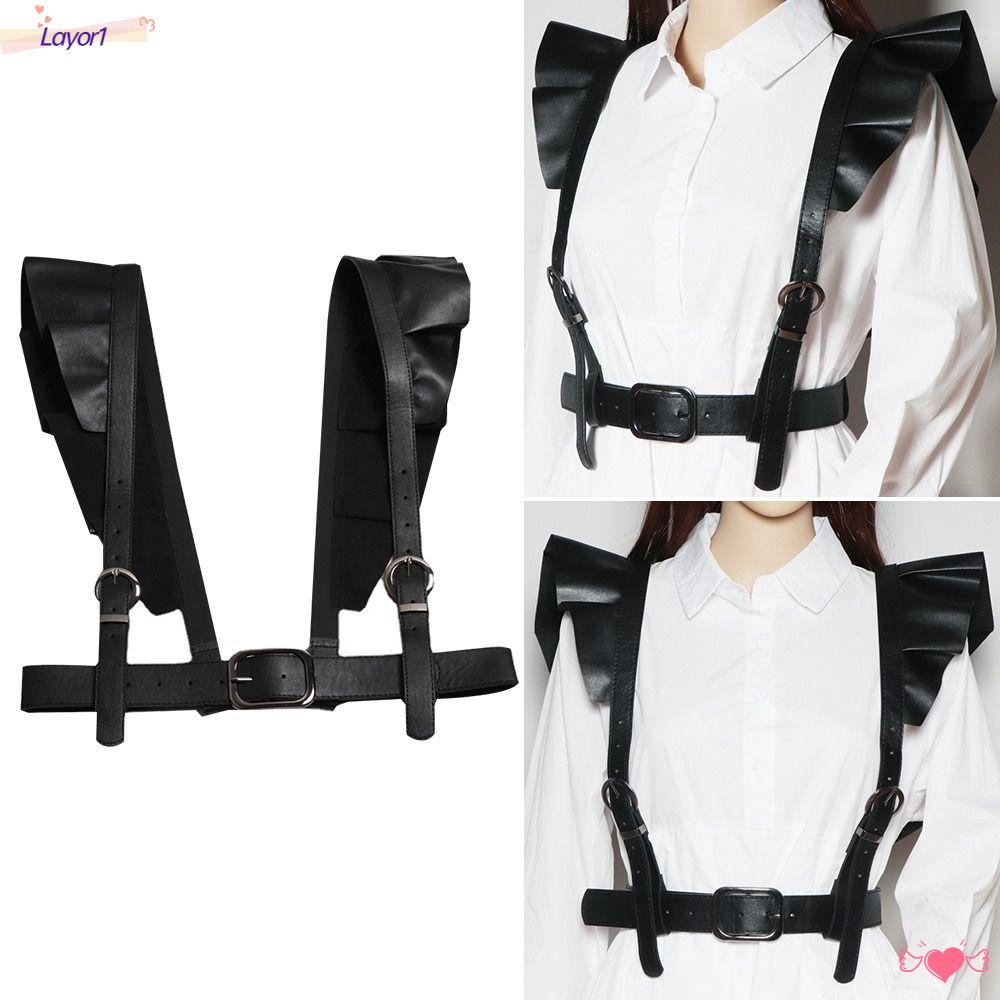 Layor1 Đai Đeo Cơ Thể Dạng Yếm Phong Cách Gothic Punk Cho Nữ