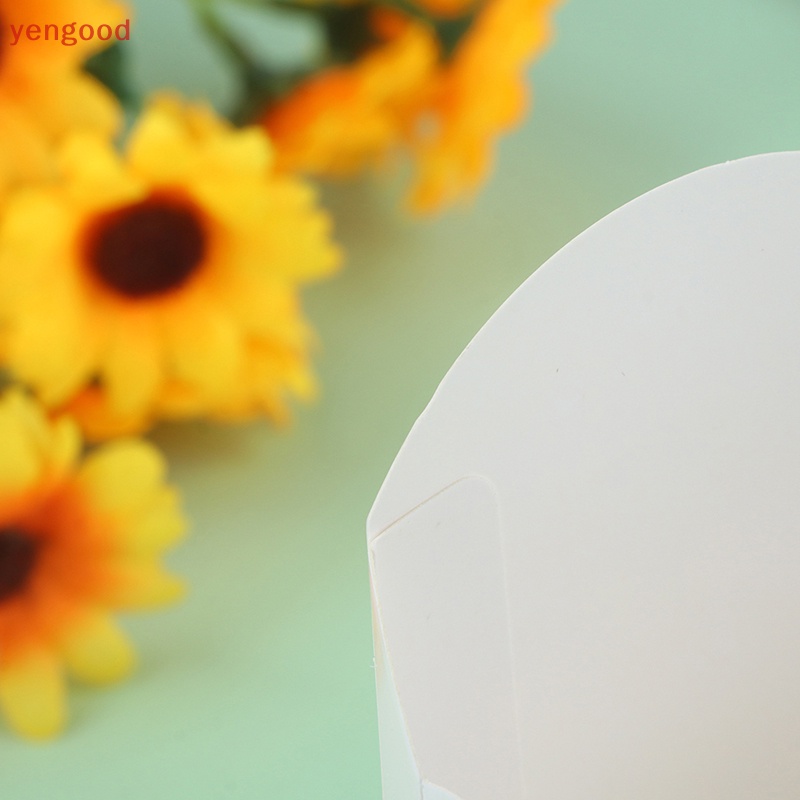 Set 10 Hộp Đựng Bắp Rang / Hamburger / Gà Màu Trắng