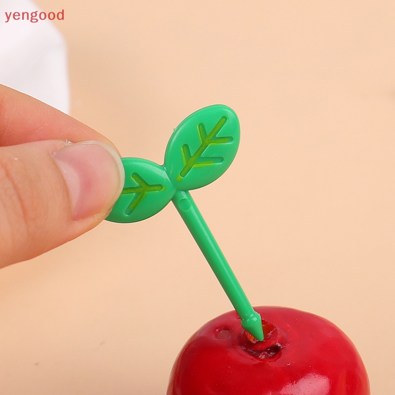 Set 8 Nĩa Ăn Trái Cây / Tráng Miệng Hình Động Vật Hoạt Hình Mini Dễ Thương