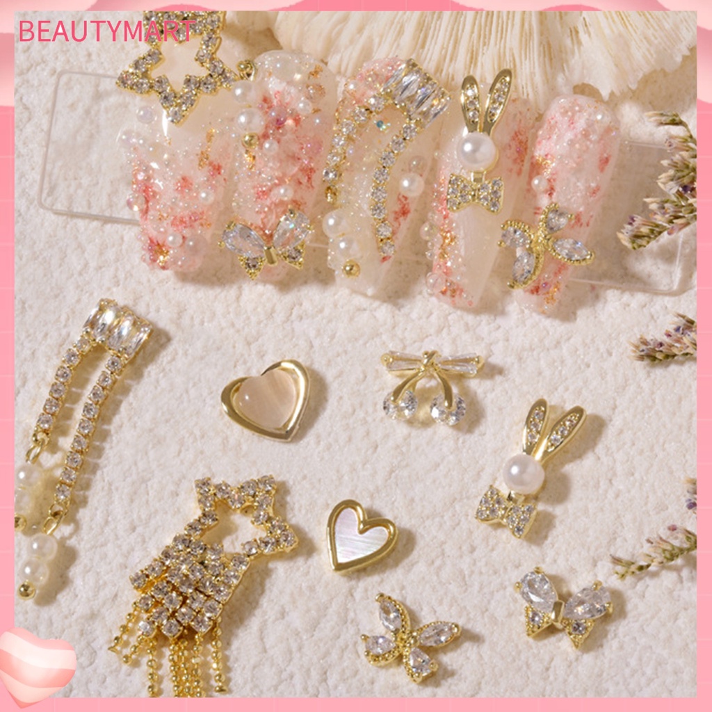 Dây Chuỗi Tua Rua Đính Đá 3D Không Phai Màu Trang Trí Móng Tay