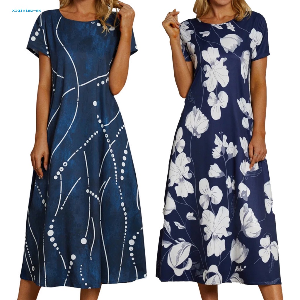 Xi * Đầm Nữ In Hoa Thời Trang Mùa Hè