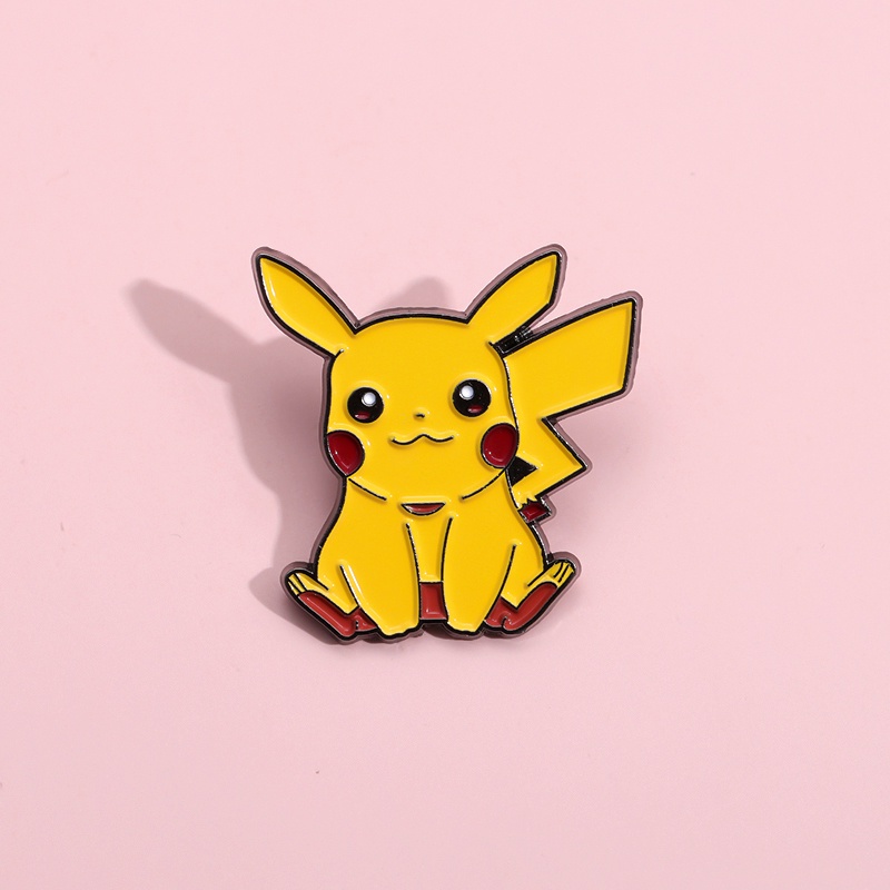 Huy Hiệu Cài Áo Kim Loại Hình Pikachu Hoạt Hình Đáng Yêu