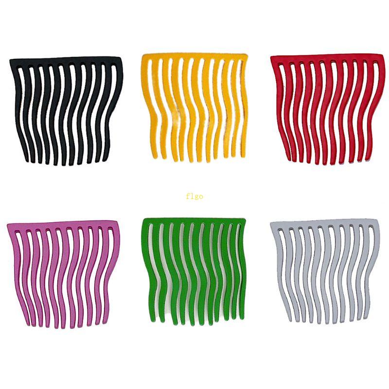 Bộ 5 Lược Kẹp Tóc Kim Loại Màu Sắc Ngọt Ngào Cho Nữ