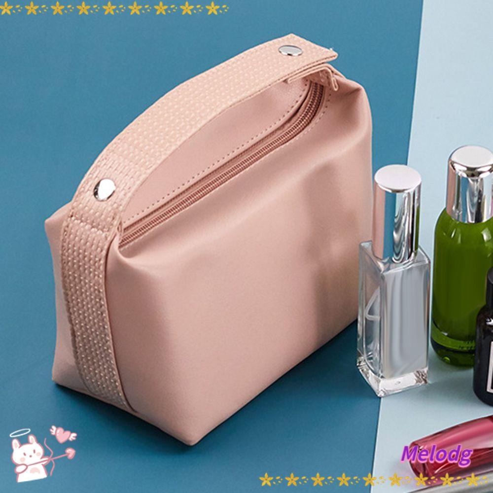 Túi Đựng Mỹ Phẩm Bằng Da PVC Có Khóa Kéo Tiện Dụng