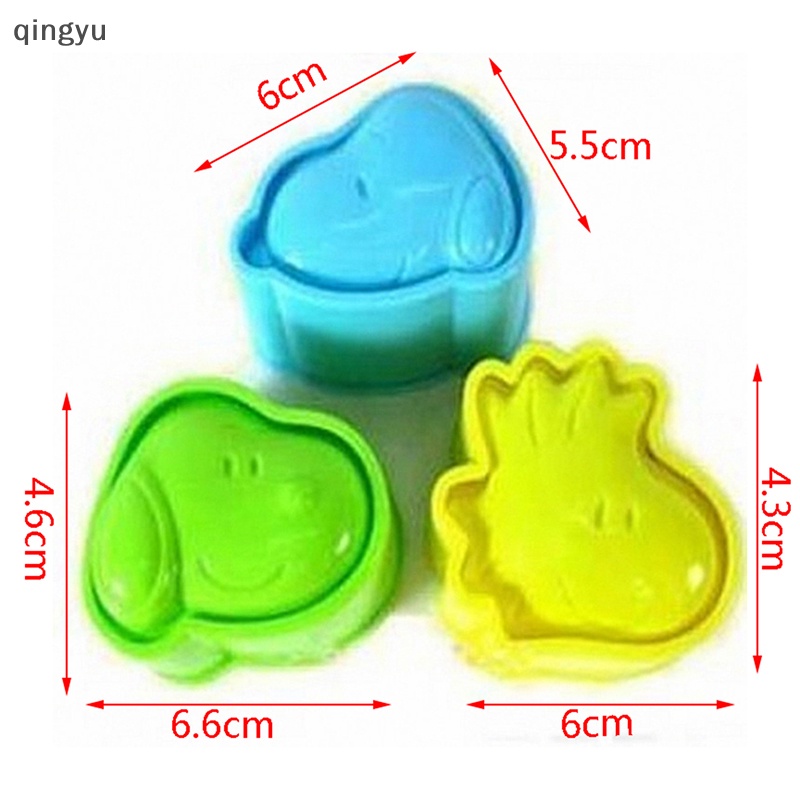 Bộ 3 Khuôn Cắt Bánh Mì Sandwich Hình Snoopy Dễ Thương