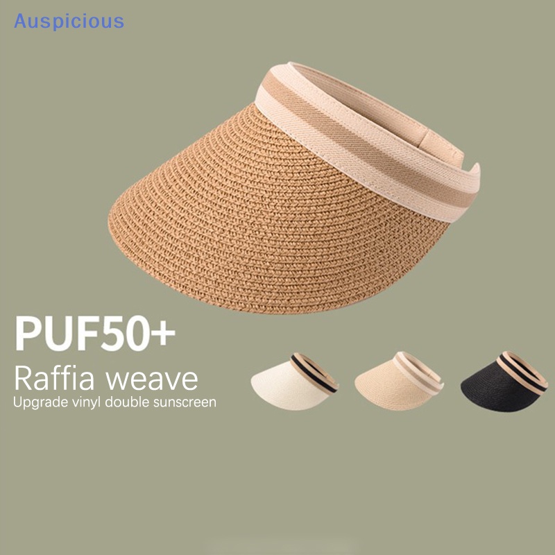 [AuspiciousV] Mũ Rơm Chống Nắng Thoáng Khí Có Thể Gấp Lại Thời Trang Đi Biển Du Lịch Cho Nữ