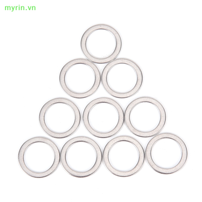 Set 10 Vòng Đệm Bằng Thép Không Gỉ Dùng Cho Bàn Đạp Xe Đạp