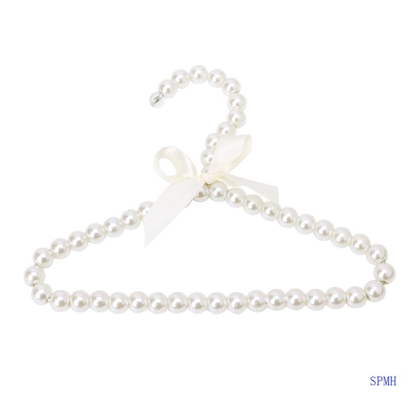 Móc Treo Quần Áo Đính Ngọc Trai Bằng Nhựa Thời Trang Cho Thú Cưng