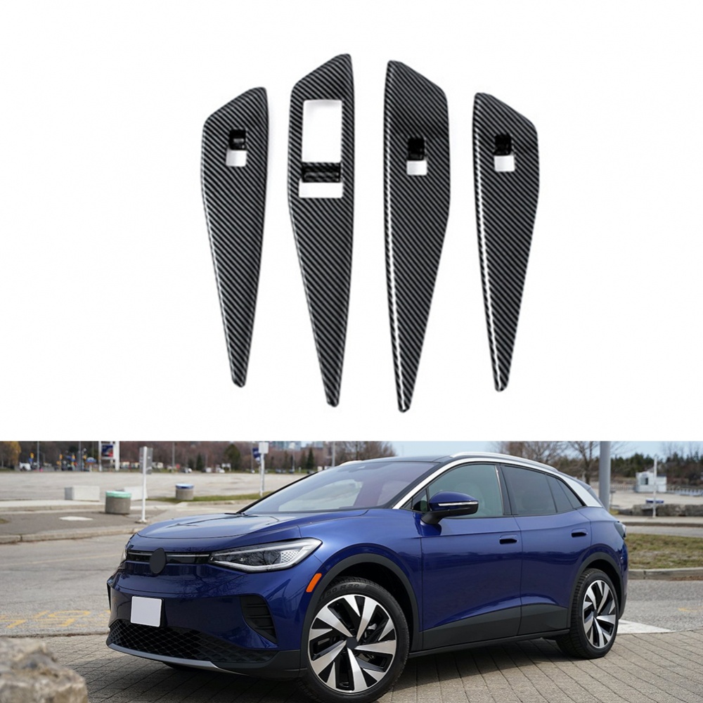 Viền Sợi Carbon Bảo Vệ Bảng Điều Khiển Nâng Xe Hơi ID4 2021 23