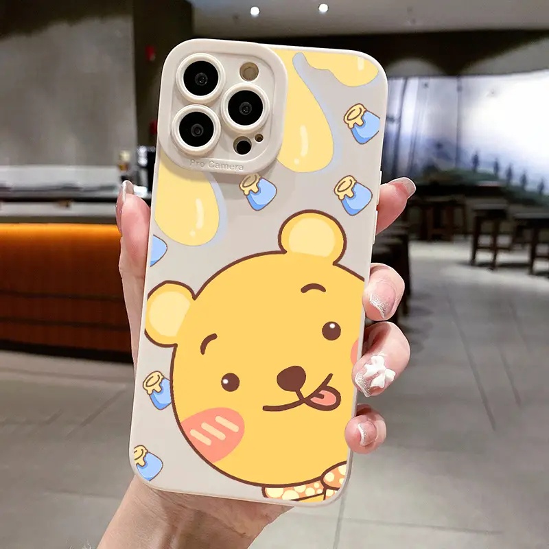 Ốp Điện Thoại TPU Silicon Hình Gấu Cho IPhone 14 13 Pro Max 11 12 Pro Max XS X XR SE 2020 6S 8 7 Plus