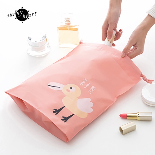 Sunnyheart Túi Dây Rút Đựng Đồ Giặt / Đồ Chơi Họa Tiết Hoạt Hình Dễ Thương