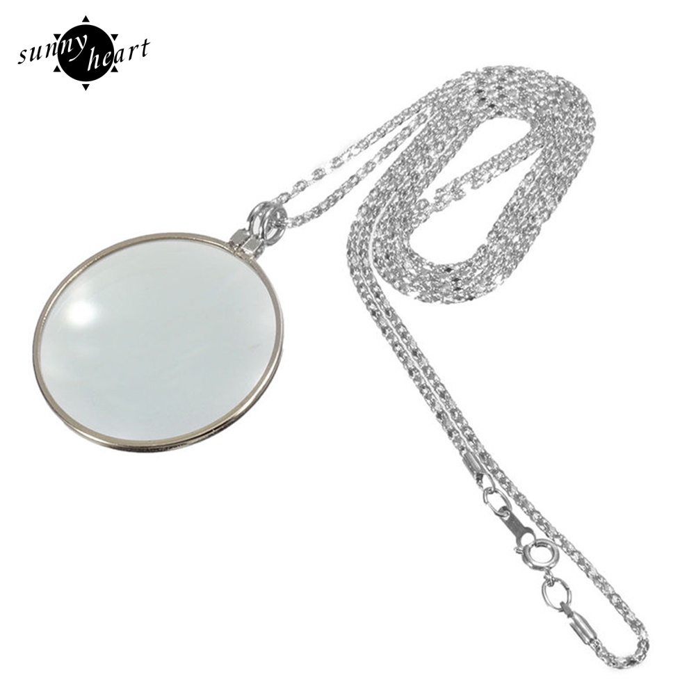 Vòng cổ Dài Mặt Kính Lúp Đọc Sách Phóng Đại 5x