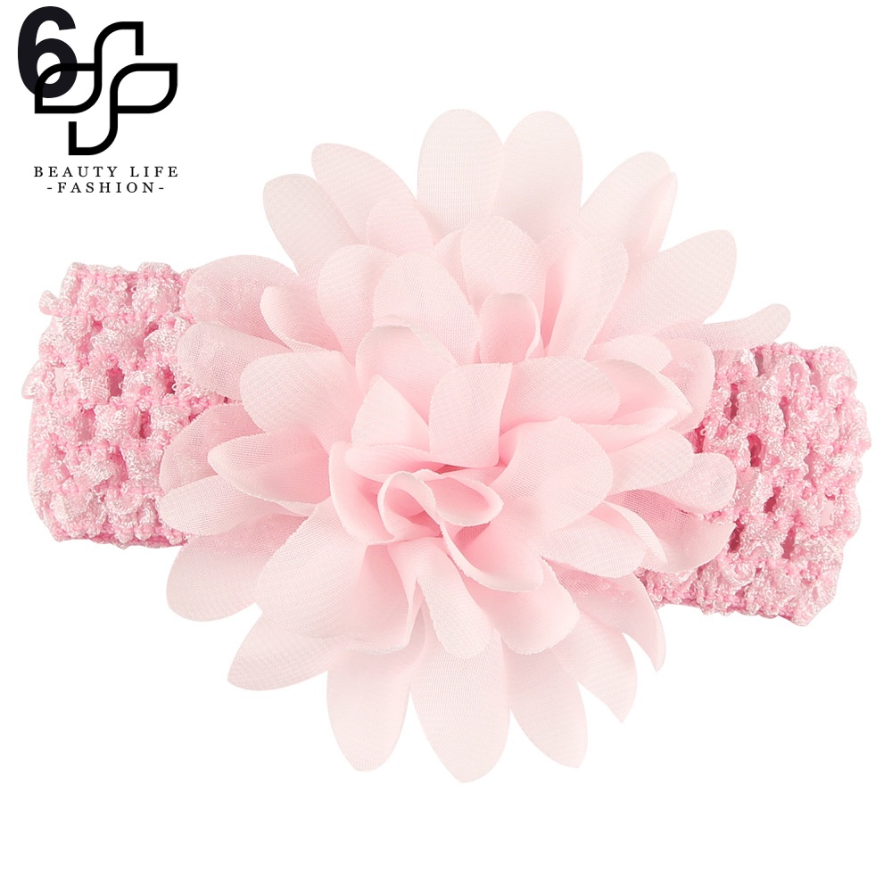 Băng Đô Voan Hoa Co Giãn Thời Trang Cho Bé Gái