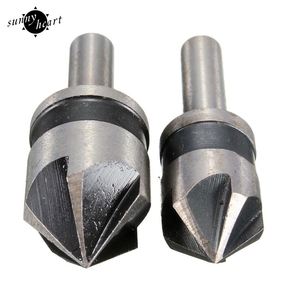 Set 2 Mũi Khoan Hợp Kim 5 Rãnh Xoắn 82 Độ 1 / 4 Chất Lượng Cao