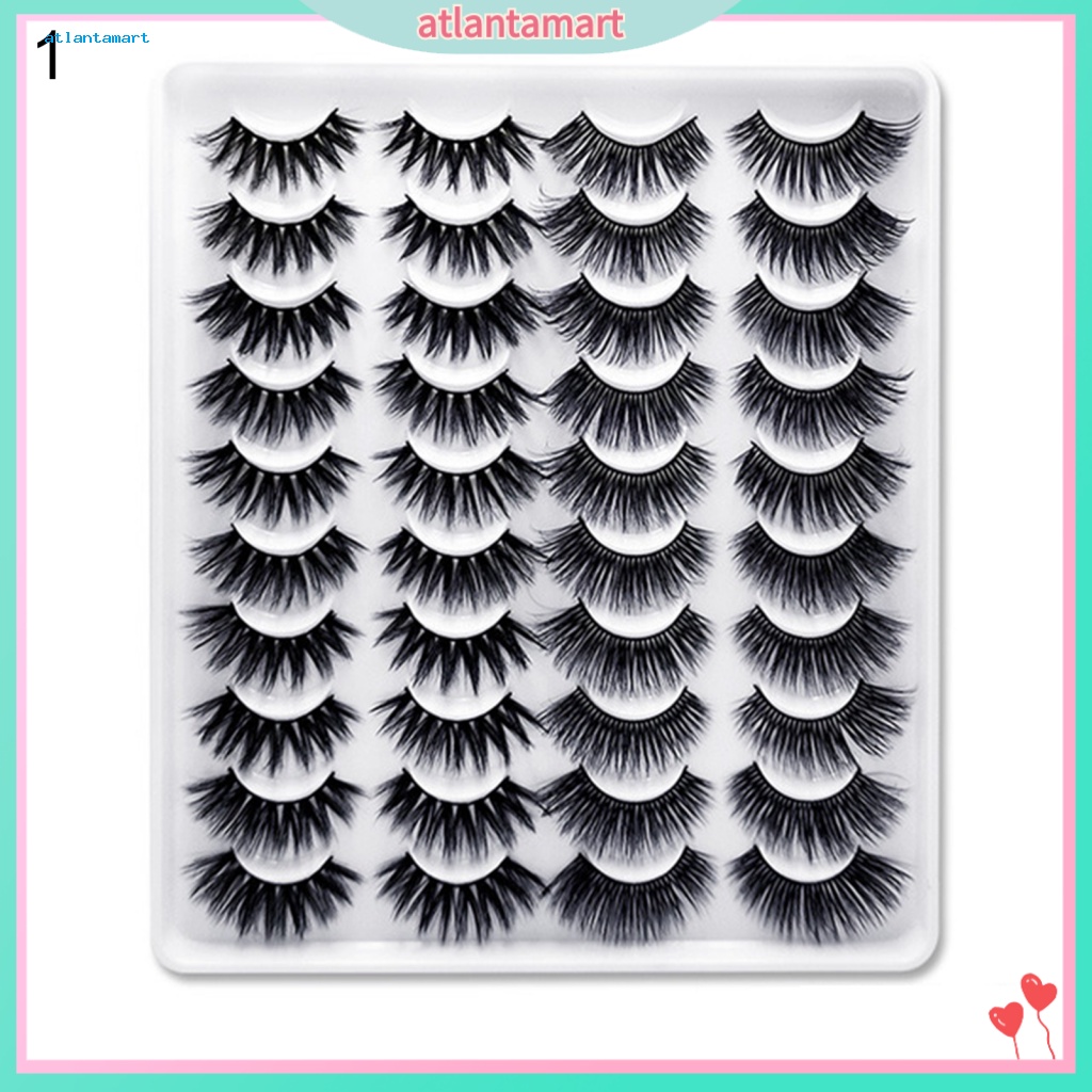 Túi Đựng Đồ Dùng Cao Cấp Tiện Dụng| Set 20 Cặp Lông Mi Giả 6D Dày Tự Nhiên