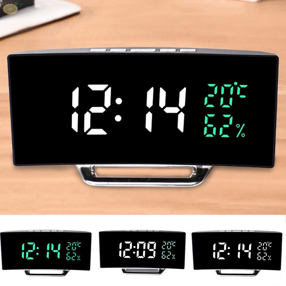【VARSTR】Alarm Clock 166x84x45mm 3 Light Luminance Level Black Shell Night Mode Setting