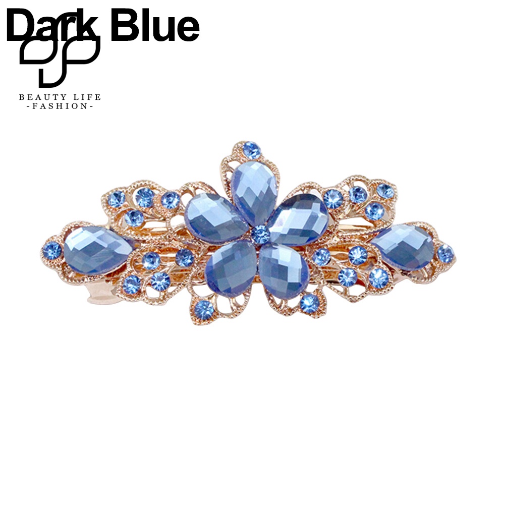 Kẹp Tóc Hình Hoa Đính Đá Lấp Lánh Thời Trang Cho Nữ