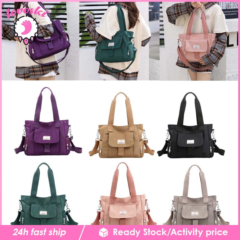 [Lovoski] Túi Xách Đeo Vai Bằng Nylon Phong Cách Thời Trang Dành Cho Nữ