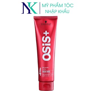 Gel giữ nếp tóc siêu cứng schwarzkopf osis+ rock haid 150ml