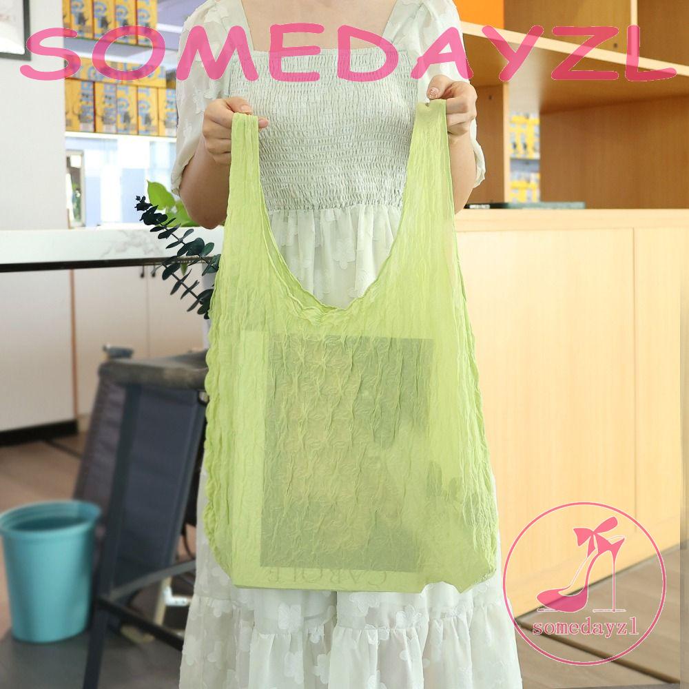 Somedayzl Túi Xách Đeo Vai Cỡ Lớn Co Giãn Đa Năng Màu Sắc Ngọt Ngào