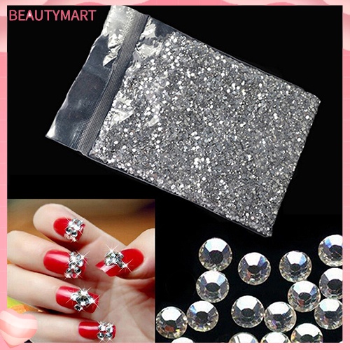 Set 1440 Hạt Cườm Đá Lấp Lánh 1.6mm / 2mm Dùng Trang Trí Móng Tay DIY