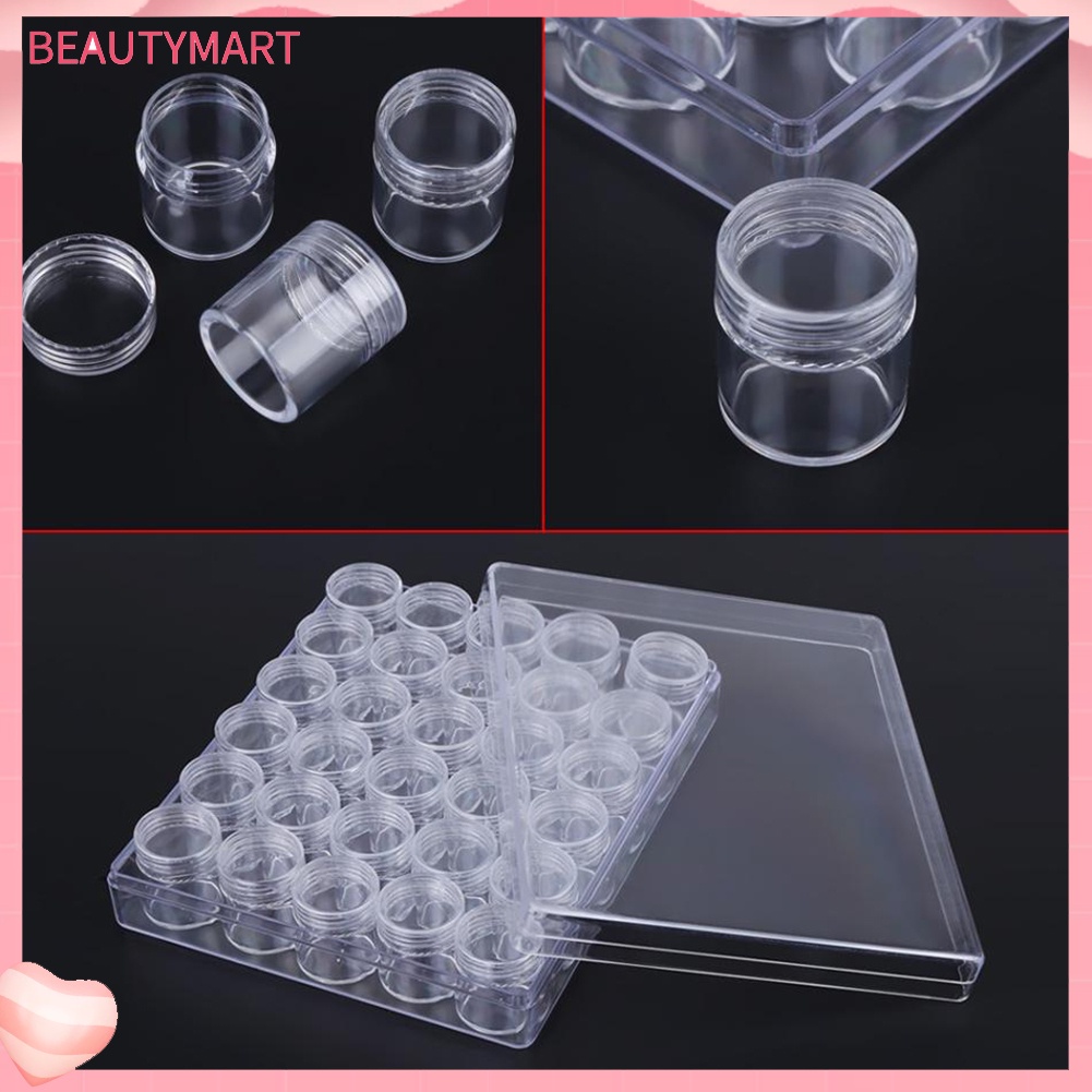 Set 30 Hộp Nhựa Trong Suốt Đựng Trang Sức / Móng Tay Tiện Dụng