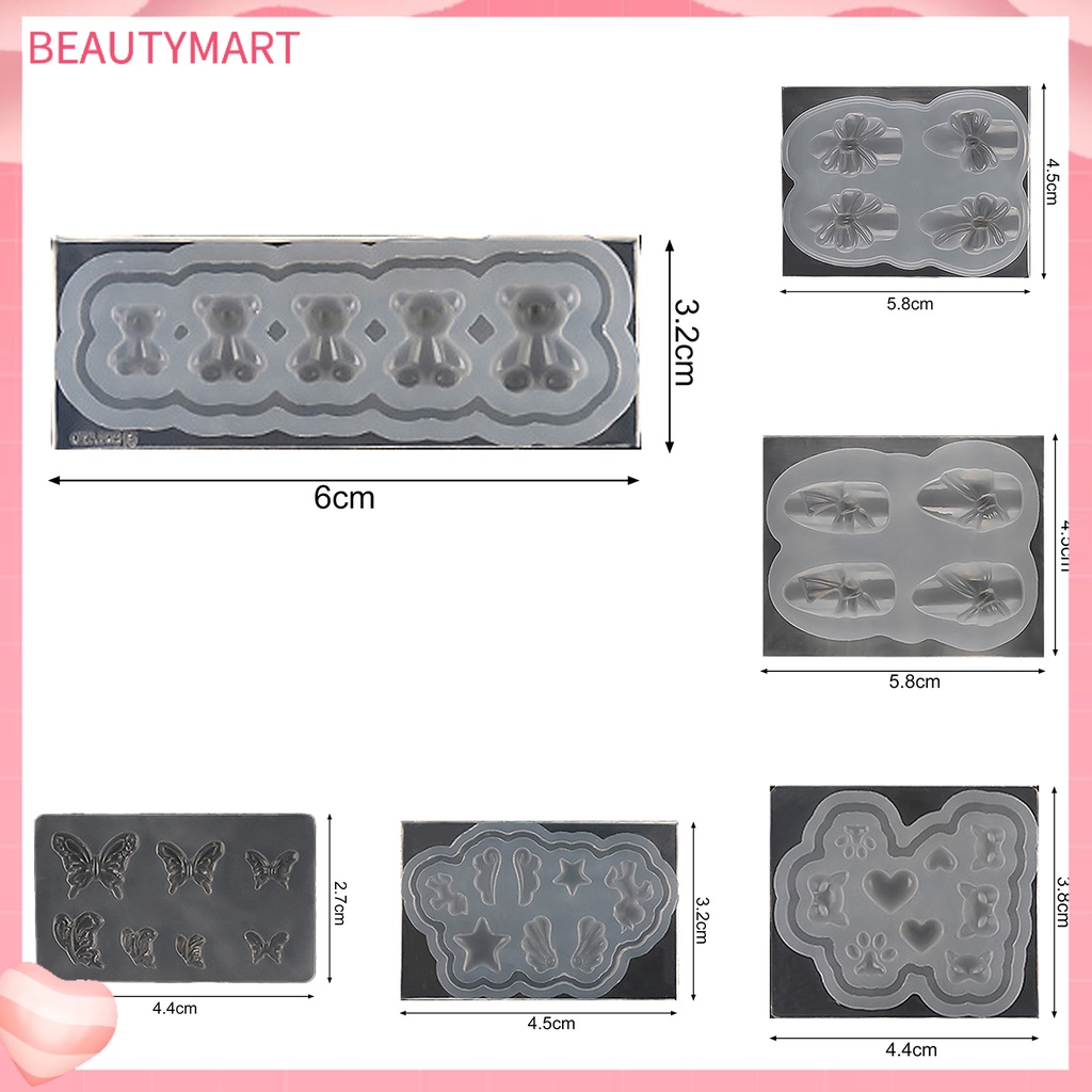 Khuôn Silicone Tạo Hình Làm Móng Tay 3D Độ Bền Cao