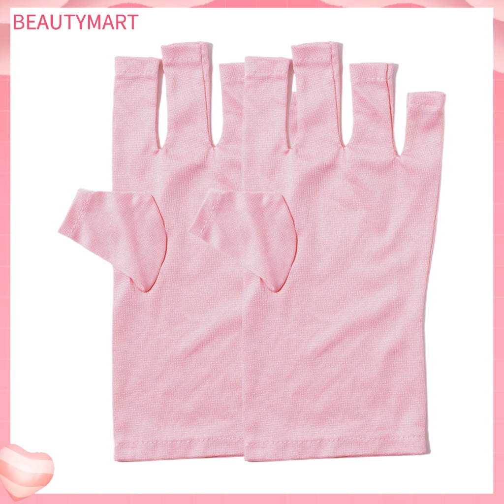 1 Đôi Găng Tay Không Ngón Bằng Polyester Co Giãn Thoáng Khí Chống Tia UV Chuyên Nghiệp