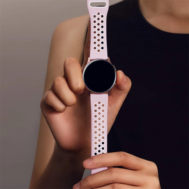 Dây Đeo Silicon Hai Màu mini Cho Đồng Hồ Thông Minh Amazfit GTS 4 / Amazfit GTS 4