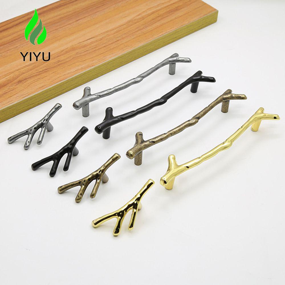 YIYU Dụng Cụ Kéo Cửa TYLER1 1 Màu Đen Tiện Dụng|Tay Nắm Ngăn Kéo Tủ Bằng Đồng