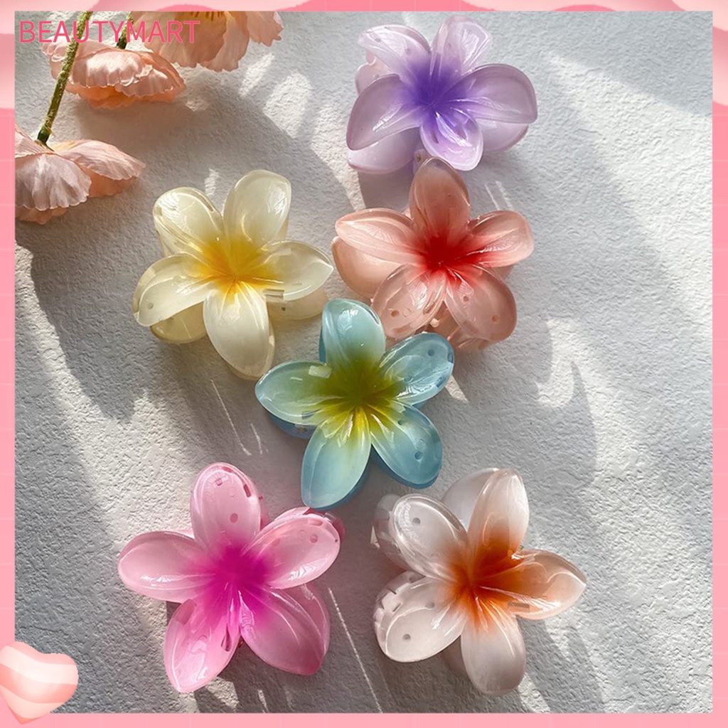 Kẹp Tóc Hình Cánh Hoa Nhiều Màu Chống Gỉ Siêu Bền Cho Nữ