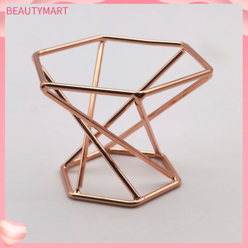 [beautymart] Giá Đỡ Mút Trang Điểm Bằng Thép Carbon Mạ Điện Thiết Kế Rỗng Làm Đẹp