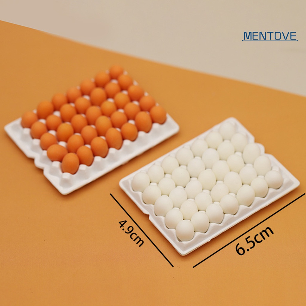 1 Bộ Khay Đựng Trứng Mô Hình Chống Rơi Vỡ Dung Tích Lớn Cho Nhà Búp Bê