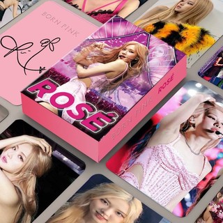  Hộp 55 Lomo Card ca sĩ Rosé thành viên Blackpink album ảnh bo góc 2023 