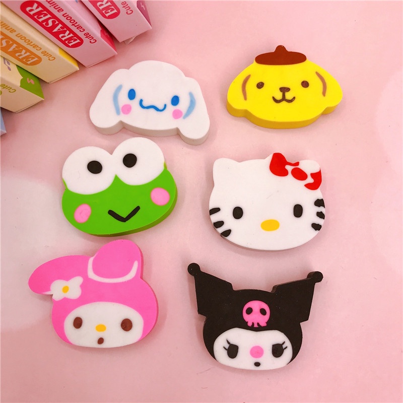 Gôm Tẩy Họa Tiết Hoạt Hình Kuromi Đáng Yêu