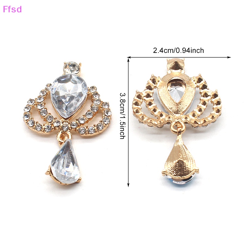 {Ffsd} Mặt Dây Chuyền Acrylic Hình Vương Miện Vàng Kim Dùng Để Trang Trí Hộp Quà Thủy Tinh * Bán Chạy