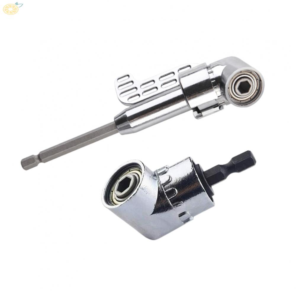 【VARSTR】Electric Drill Compatible 105 Degree Angle Extension Hex Drill Bit Screwdriver Socket Holder Adaptor