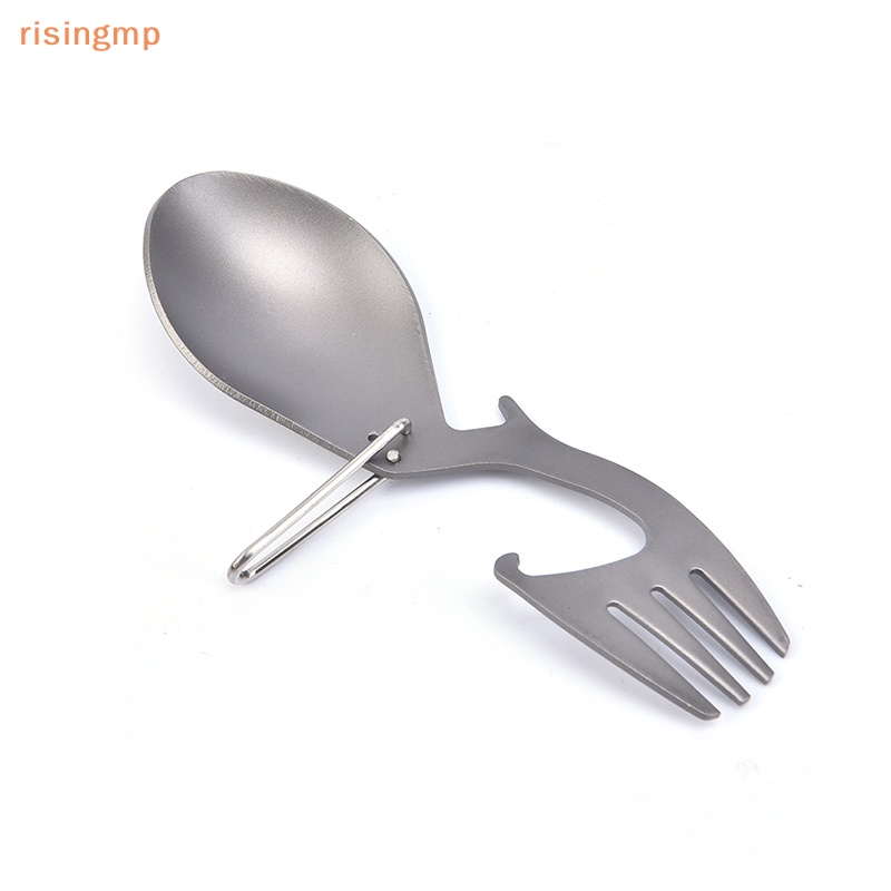 1 Dụng Cụ Mở Nắp Chai / Muỗng / Nĩa Bằng Titan Tiện Dụng Mang Theo Du Lịch Cắm Trại