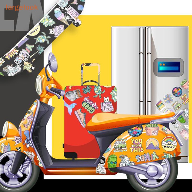 Bộ 50 Miếng Dán Chống Thấm Nước Cho Chai Nước / Laptop / Điện Thoại