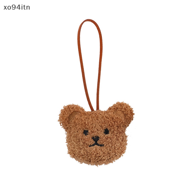 Móc Chìa Khóa Bằng Cotton PP In Hình Gấu Hoạt Hình Dễ Thương Trang Trí Tên Trẻ Mẫu Giáo