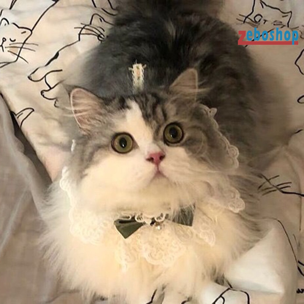 Vòng Cổ Đính Nơ Dễ Thương Quyến Rũ Dành Cho Thú Cưng