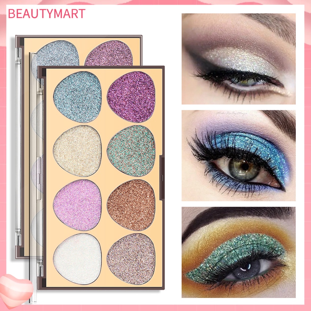 Bảng Phấn Mắt beautymart 8 Màu Sắc Tố Cao Trọng Lượng Nhẹ 19.2g