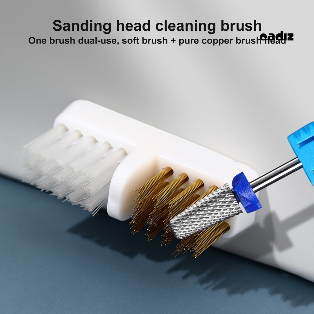 Cọ Đánh Bóng Móng Tay Hai Đầu Bằng Sợi Thép Chống Chảy Xệ Có Thể Tái Sử Dụng