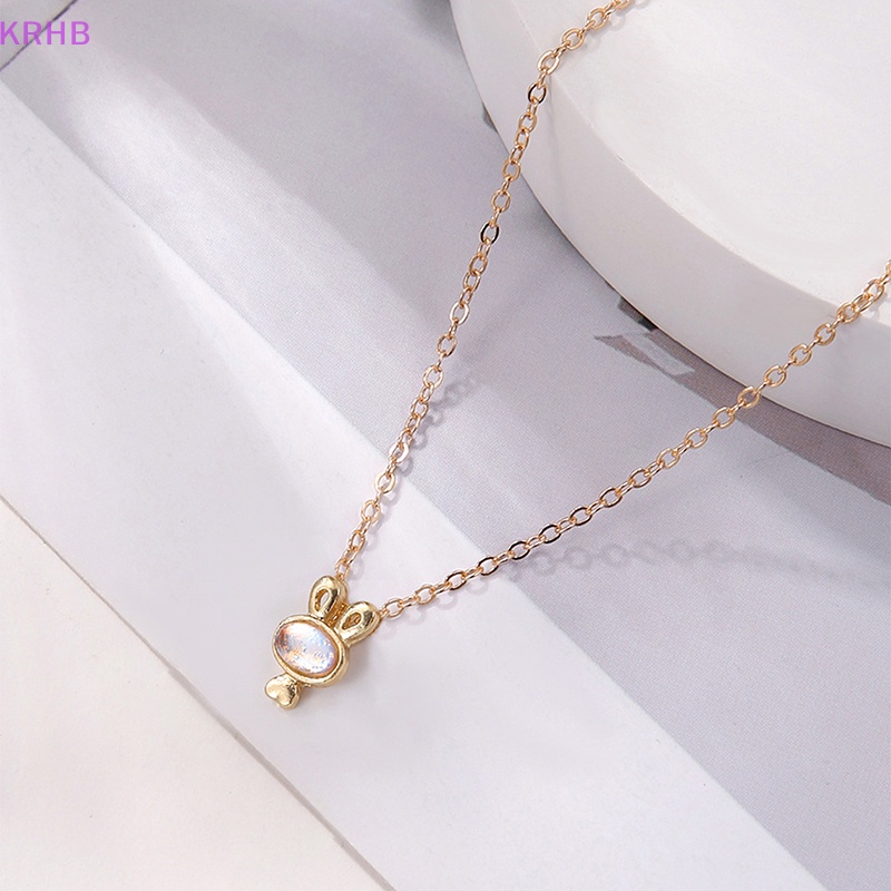 Vòng Cổ Một Lớp Đơn Giản Mặt Hình Thỏ Màu Vàng Kim Phong Cách Âu Mỹ Thời Trang Cho Nữ Mới