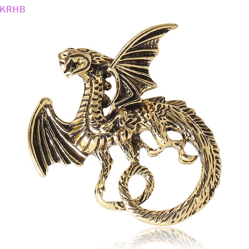 Trâm Cài Áo Hình Rồng Tráng Men Phong Cách Cổ Điển Cho Nữ Mới